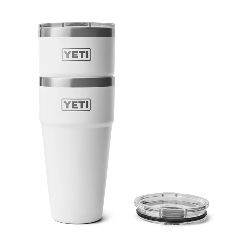 RAMBLER 30 OZ STACKABLE CUP Stapelbarer Becher WHITE