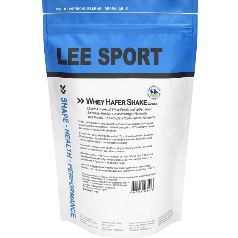 Whey Hafer Shake
