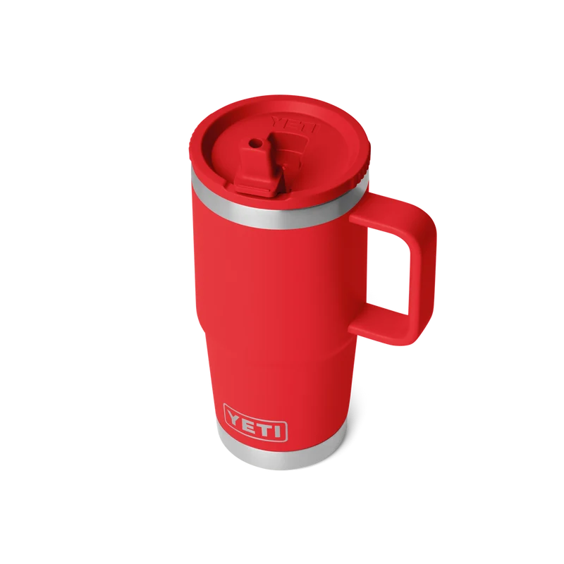 RAMBLER 20 OZ TRAVEL STRAW MUG Reisebecher RESCUE RED