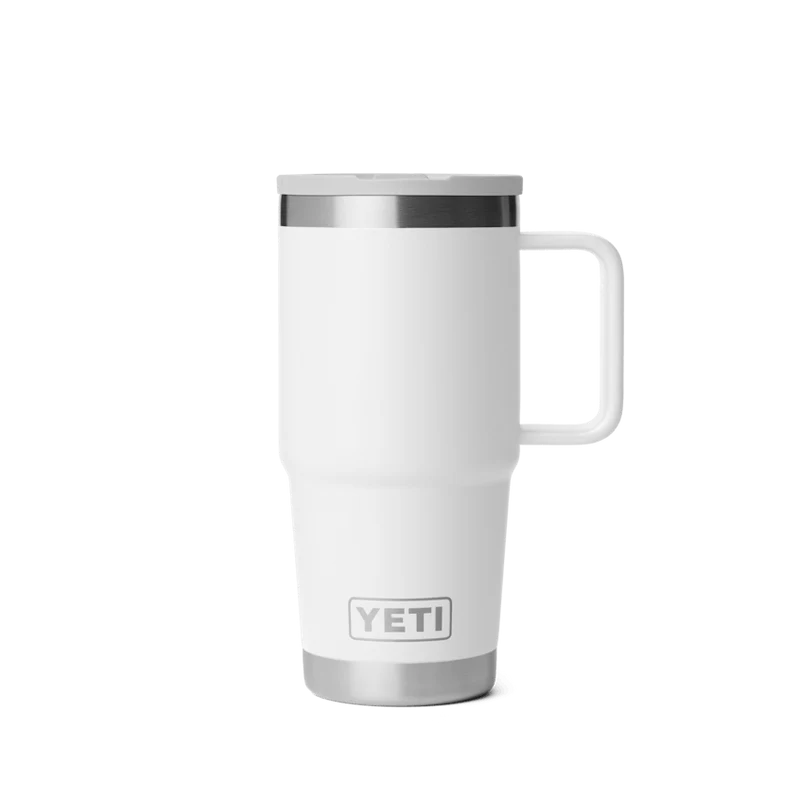 RAMBLER 20 OZ TRAVEL STRAW MUG Reisebecher WHITE