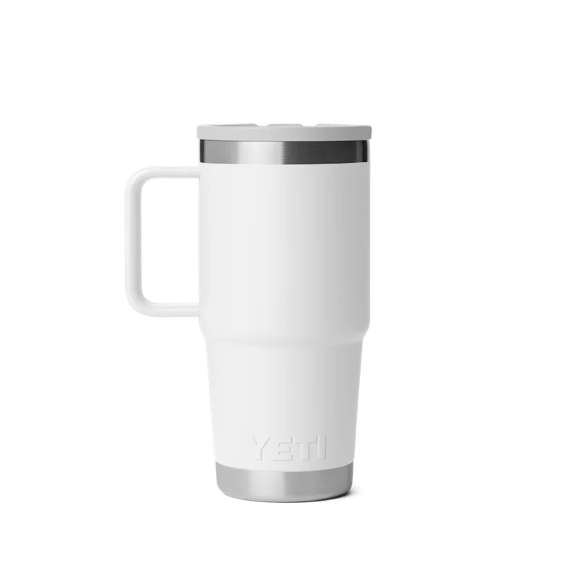 RAMBLER 20 OZ TRAVEL STRAW MUG Reisebecher WHITE