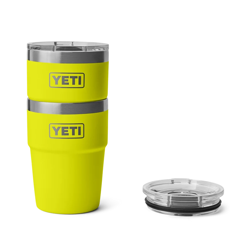 RAMBLER 16 OZ STACKABLE CUP Stapelbarer Becher FIREFLY YELLOW