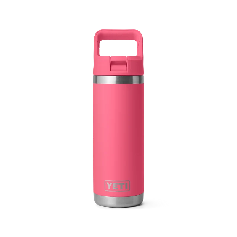 RAMBLER 18 OZ COLOR STRAW BOTTLE Flasche TROPICAL PINK