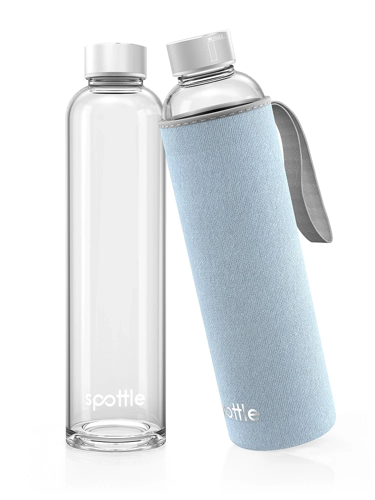 Trinkflasche Glas mit Neoprenhülle – 750 ml