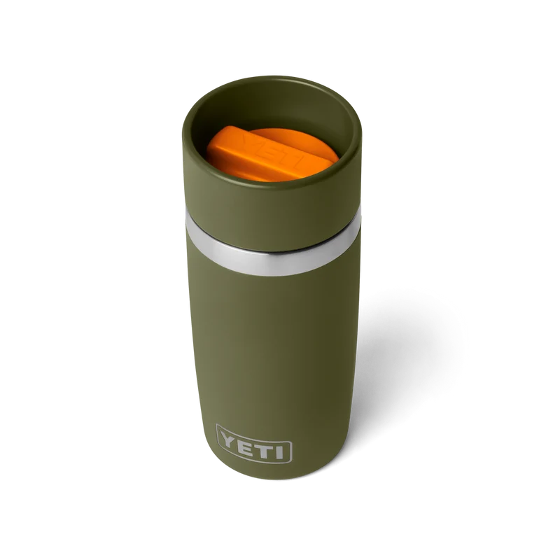 RAMBLER 12 OZ HOTSHOT TRAVEL BOTTLE Reise Flasche OLIVE/KING CRAB ORANGE