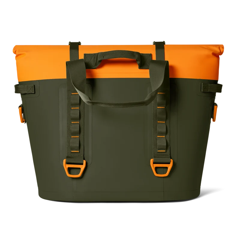 HOPPER M30 Kühltasche in Shopper Form groß OLIVE/KING CRAB ORANGE