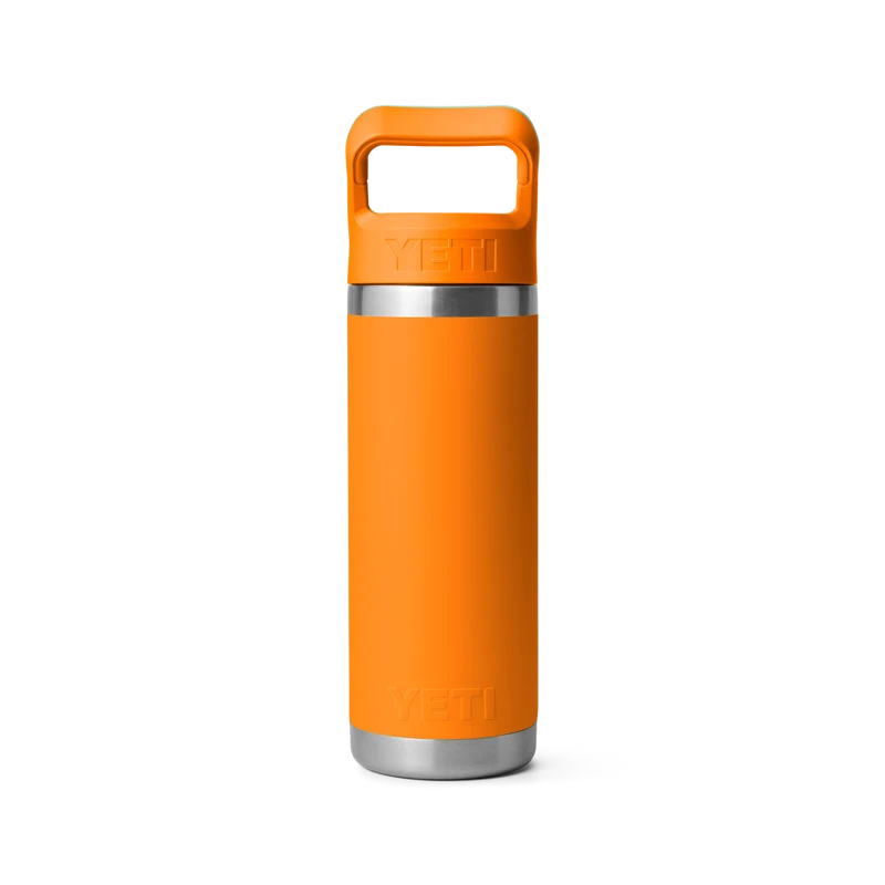 RAMBLER 18 OZ C STRAW BOTTLE Flasche mit Trinkhalmdeckel KING CRAB ORANGE