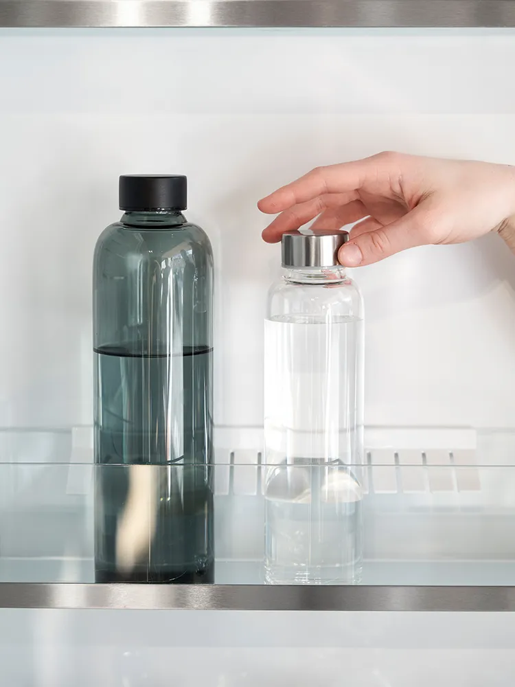 Trinkflasche Glas mit Neoprenhülle – 500 ml