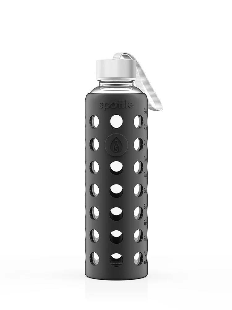 Trinkflasche Glas mit Silikonhülle – 500 ml