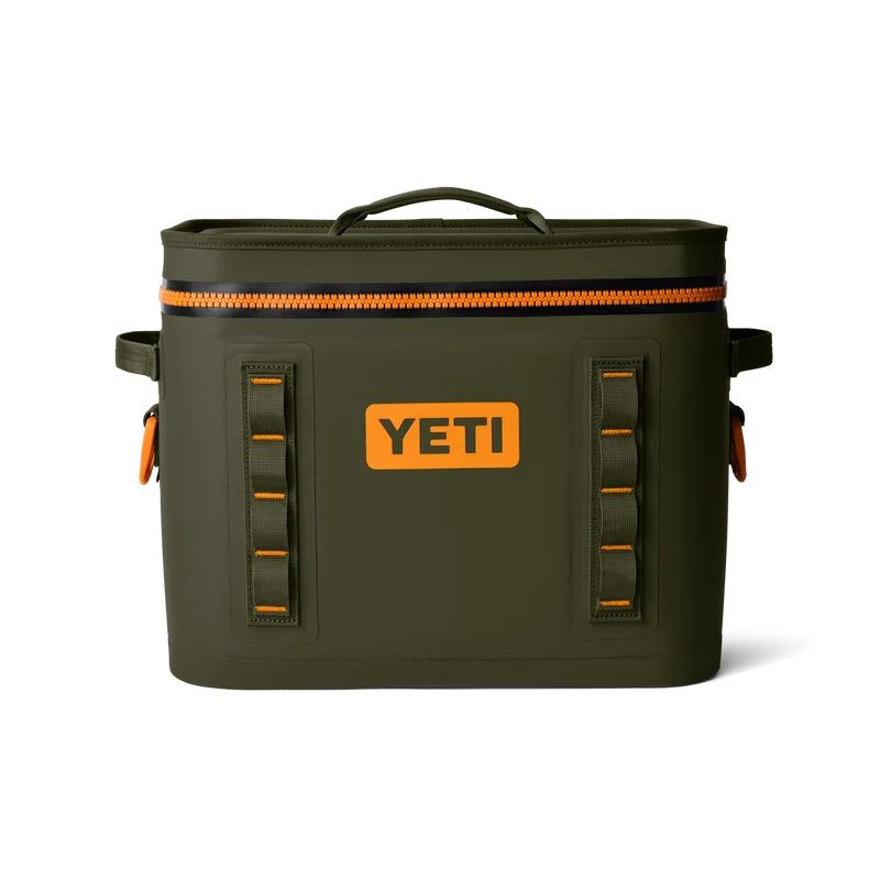 HOPPER FLIP 18 Klassische Kühltasche groß mit Schulter Gurt OLIVE/KING CRAB ORANGE