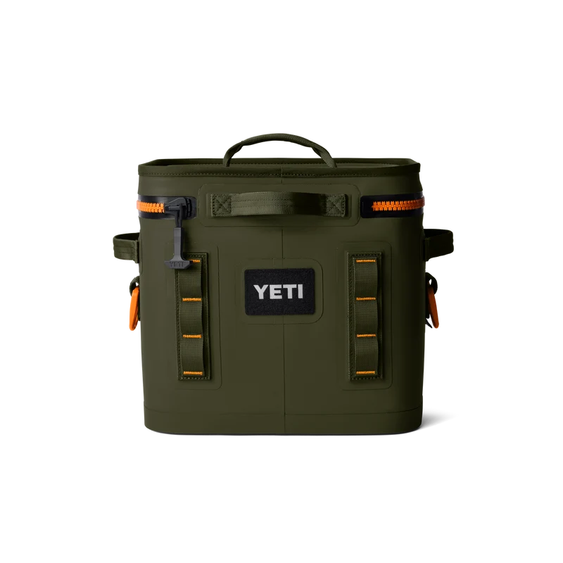 HOPPER FLIP 12 Klassische Kühltasche Top Seller mit Schulter Gurt CLASIC OLIVE/KING CRAB ORANGE