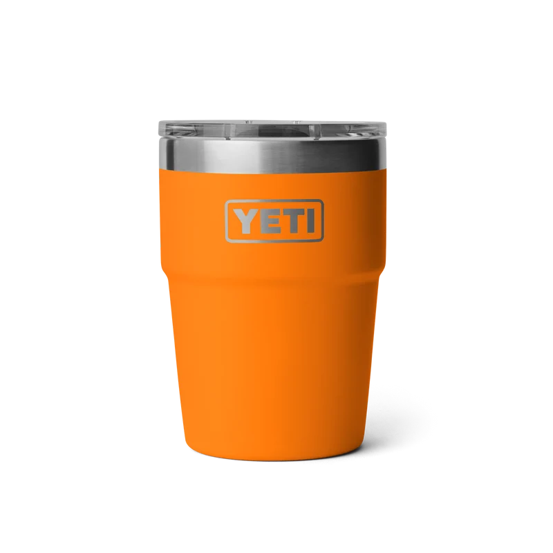 RAMBLER 16 OZ STACKABLE CUP Stapelbarer Becher KING CRAB ORANGE