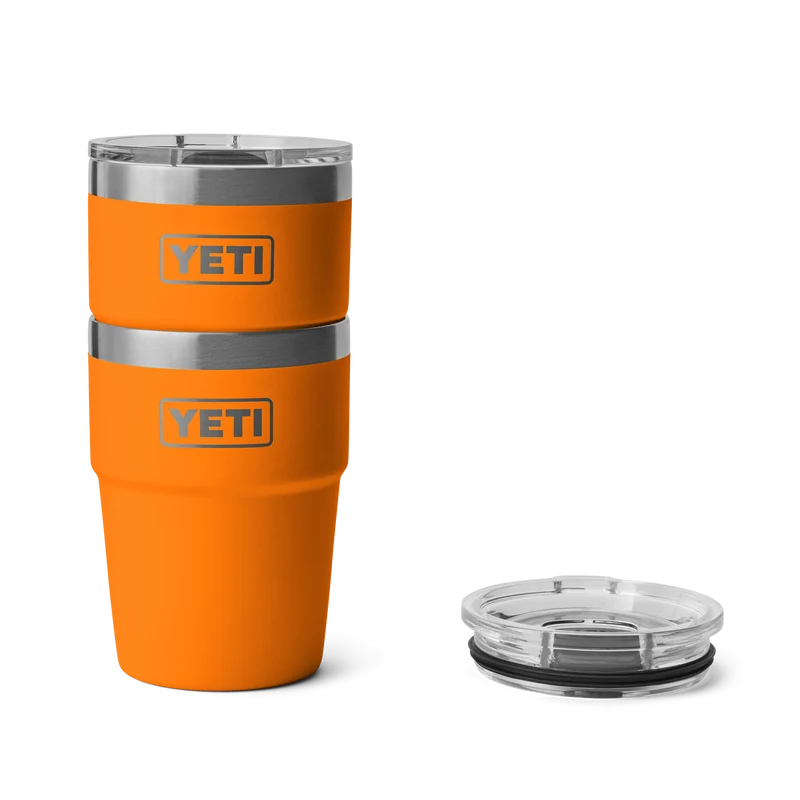 RAMBLER 16 OZ STACKABLE CUP Stapelbarer Becher KING CRAB ORANGE