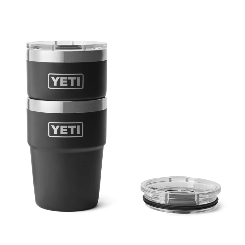 RAMBLER 16 OZ STACKABLE CUP Stapelbarer Becher BLACK