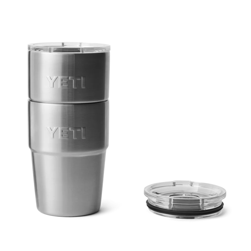 RAMBLER 16 OZ STACKABLE CUP Stapelbarer Becher STAINLESS STEEL