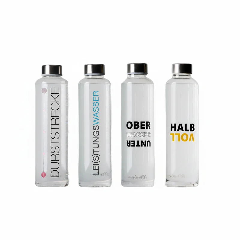 Trinkflasche 700 ml mit motivierenden Sprüchen