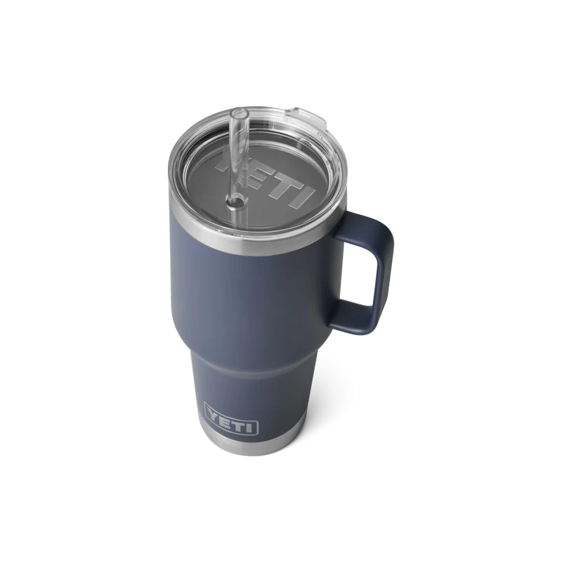 RAMBLER 35 OZ STRAW MUG Trinkbecher NAVY