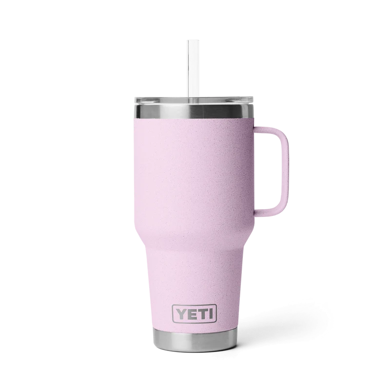 RAMBLER 35 OZ STRAW MUG Trinkbecher CHERRY BLOSSOM