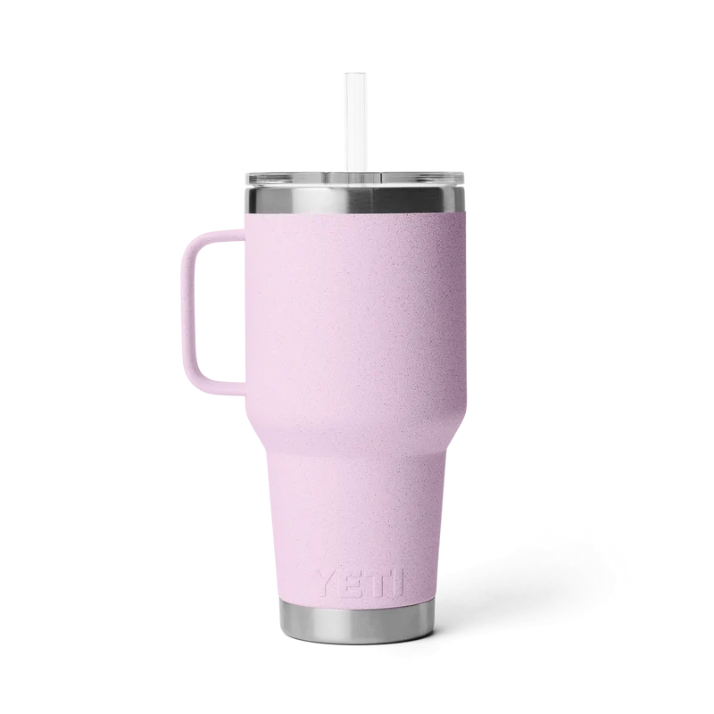 RAMBLER 35 OZ STRAW MUG Trinkbecher CHERRY BLOSSOM