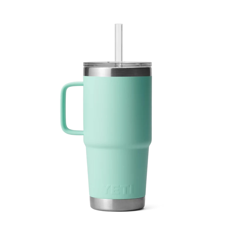 RAMBLER 25 OZ STRAW MUG Trinkbecher SEAFOAM