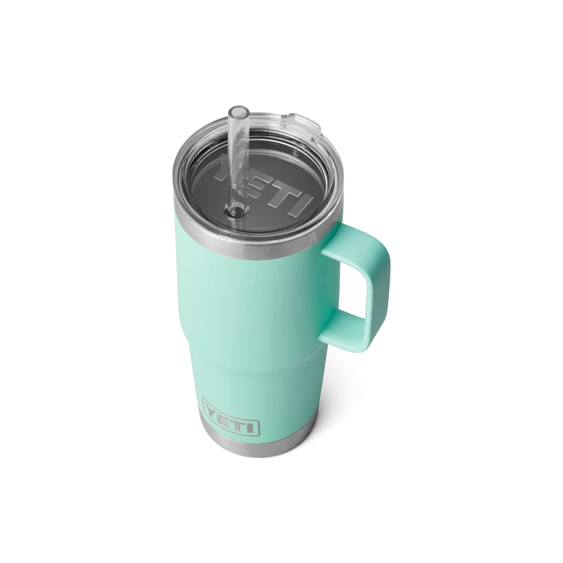 RAMBLER 25 OZ STRAW MUG Trinkbecher SEAFOAM
