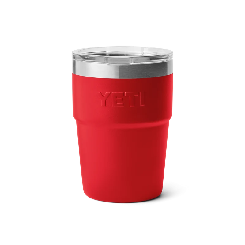 RAMBLER 16 OZ STACKABLE CUP Stapelbarer Becher RESCUE RED