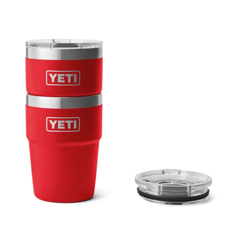 RAMBLER 16 OZ STACKABLE CUP Stapelbarer Becher RESCUE RED