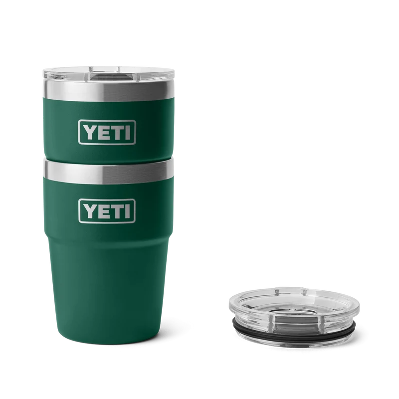 RAMBLER 16 OZ STACKABLE CUP Stapelbarer Becher BLACK FOREST GREEN