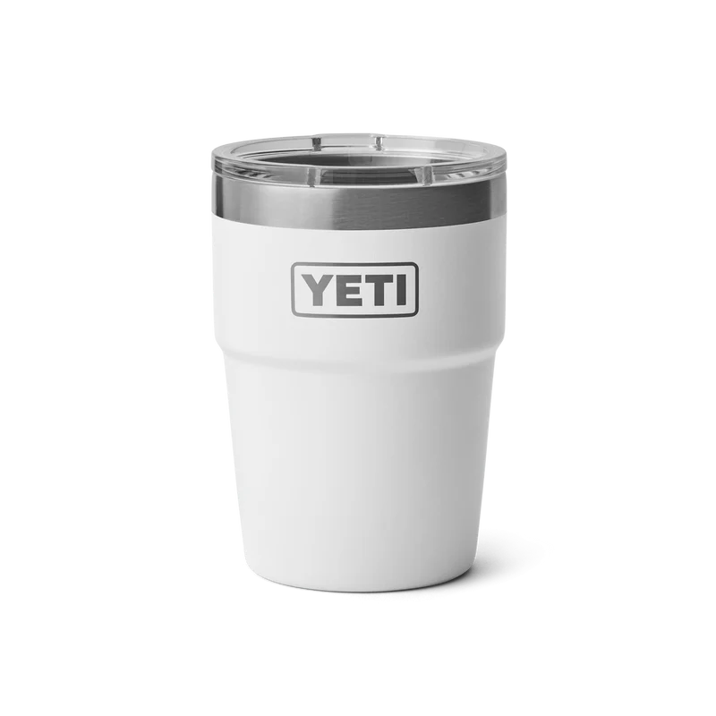 RAMBLER 16 OZ STACKABLE CUP Stapelbarer Becher WHITE