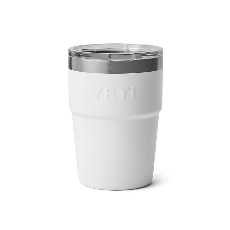 RAMBLER 16 OZ STACKABLE CUP Stapelbarer Becher WHITE