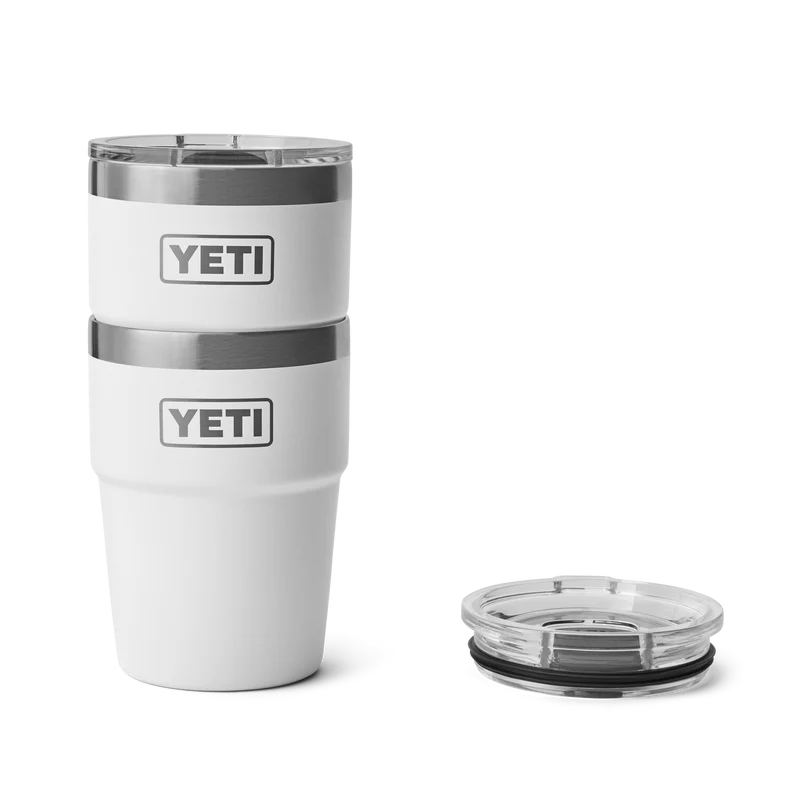 RAMBLER 16 OZ STACKABLE CUP Stapelbarer Becher WHITE