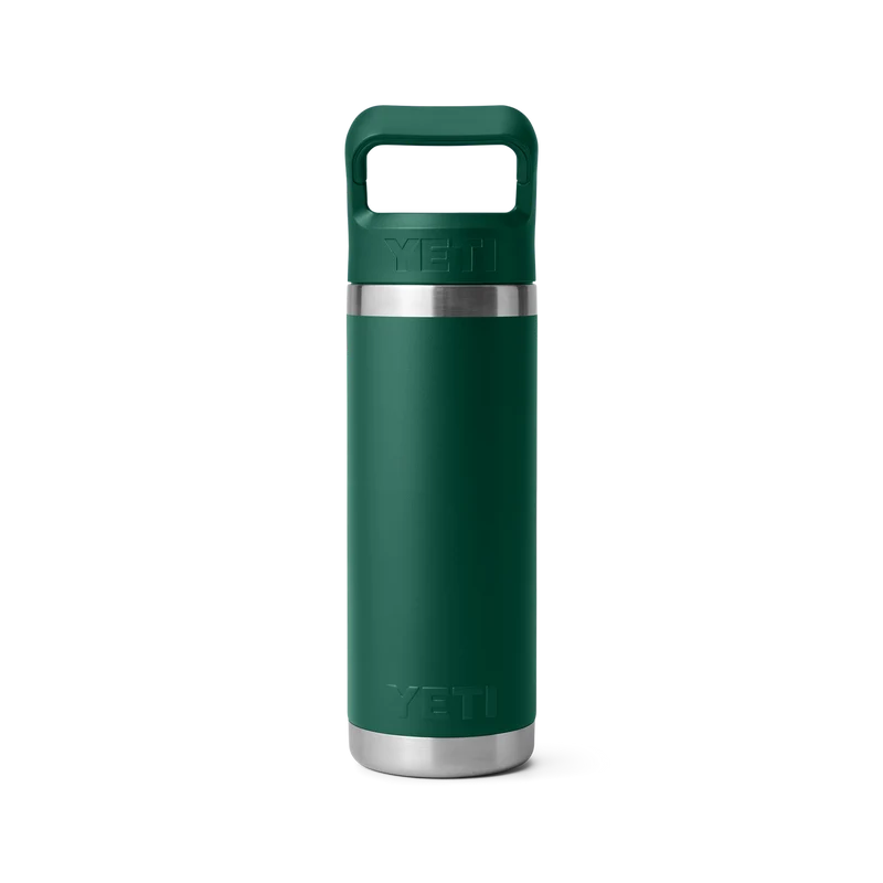 RAMBLER 18 OZ COLOR STRAW BOTTLE Flasche BLACK FOREST GREEN