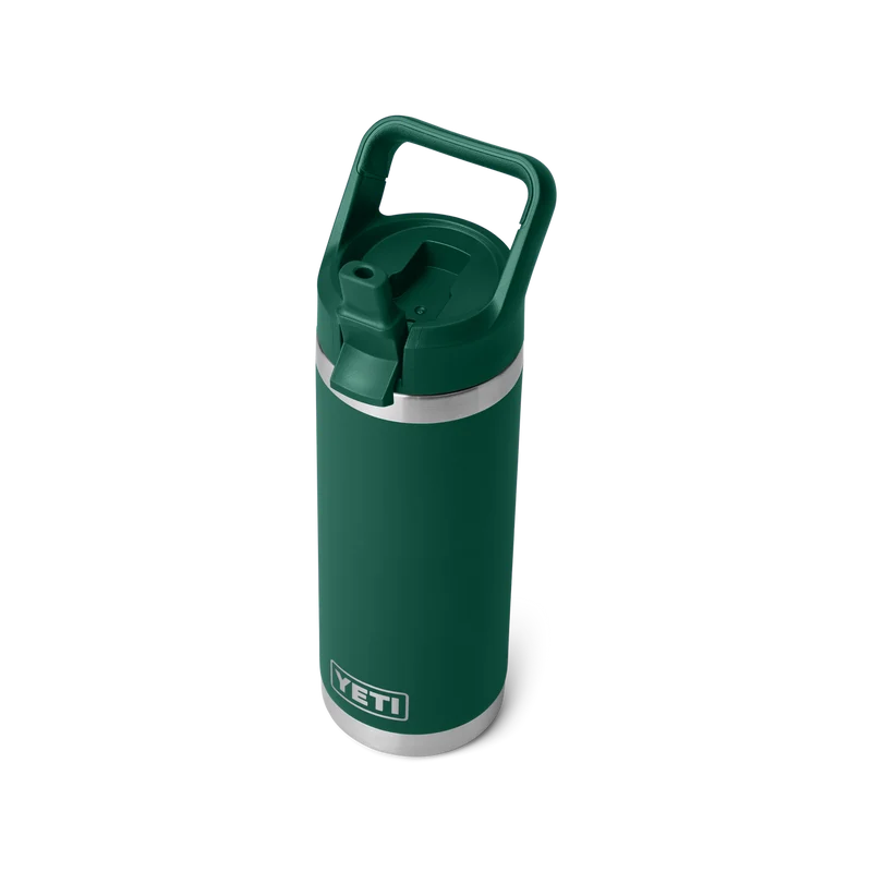 RAMBLER 18 OZ COLOR STRAW BOTTLE Flasche BLACK FOREST GREEN