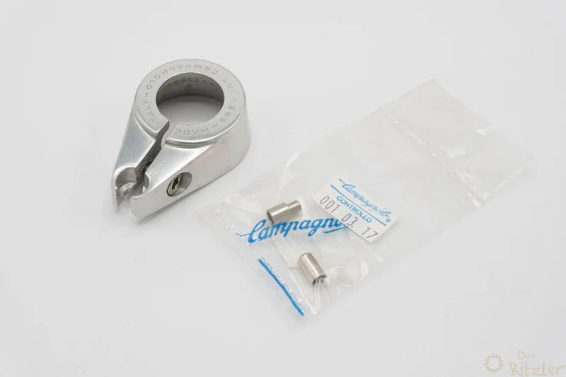 Campagnolo Euclid MTB bremsekabelstop, sølv, til 1" headsets, NOS