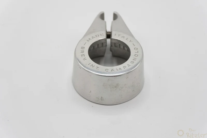 Campagnolo Euclid MTB bremsekabelstop, sølv, til 1" headsets, NOS