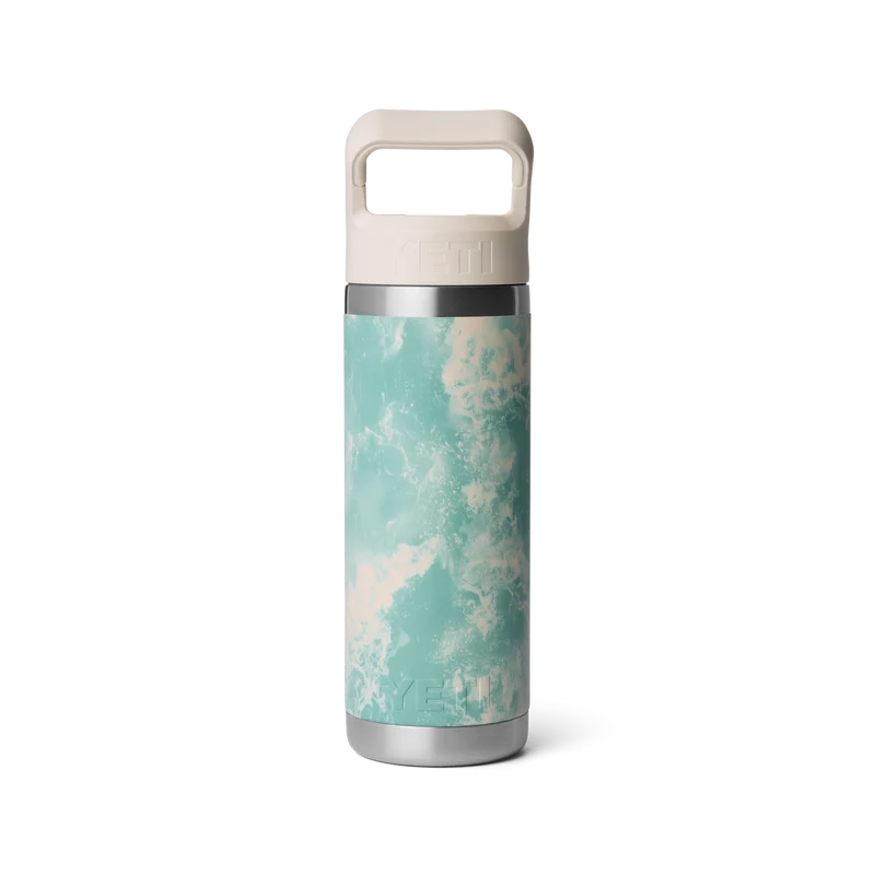 RAMBLER 18 OZ COLOR STRAW BOTTLE Flasche SEA VIEW
