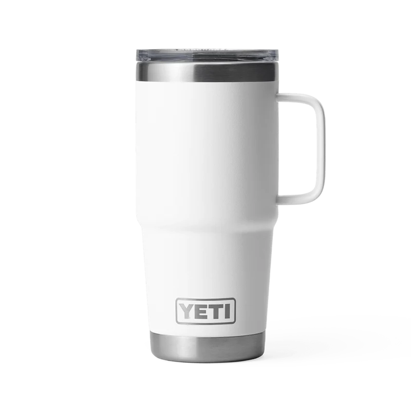 RAMBLER 20 OZ TRAVEL MUG Reisebecher WHITE