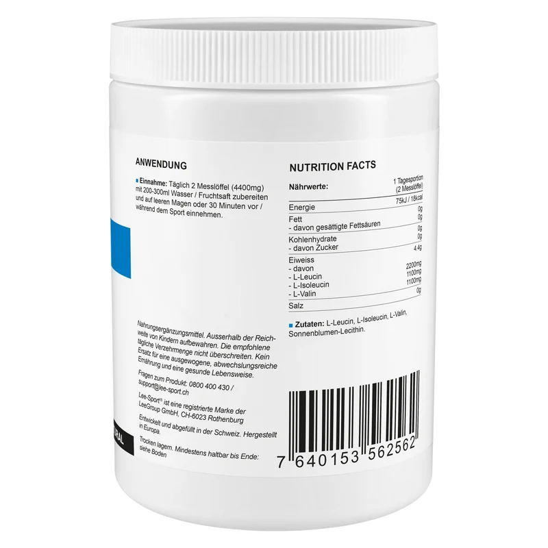 BCAA Aminosäure-Pulver