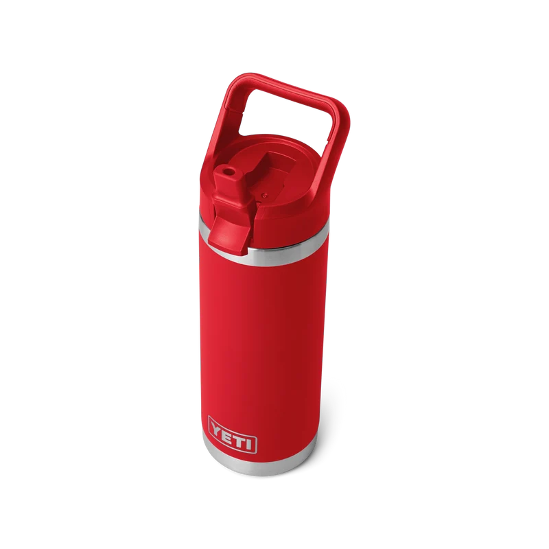 RAMBLER 18 OZ COLOR STRAW BOTTLE Flasche RESCUE RED