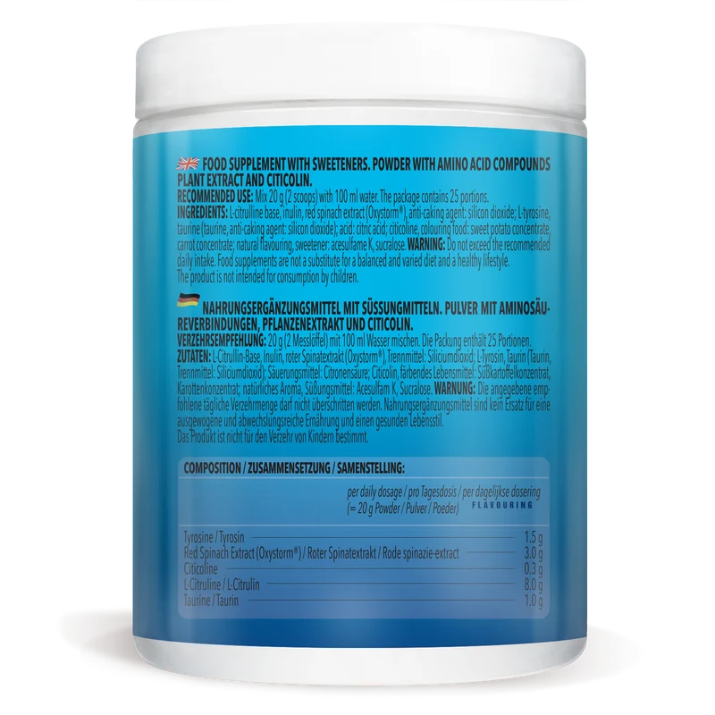 3 x Alpha Storm - OXYSTORM® Pre Workout Blood Orange (je 500g)