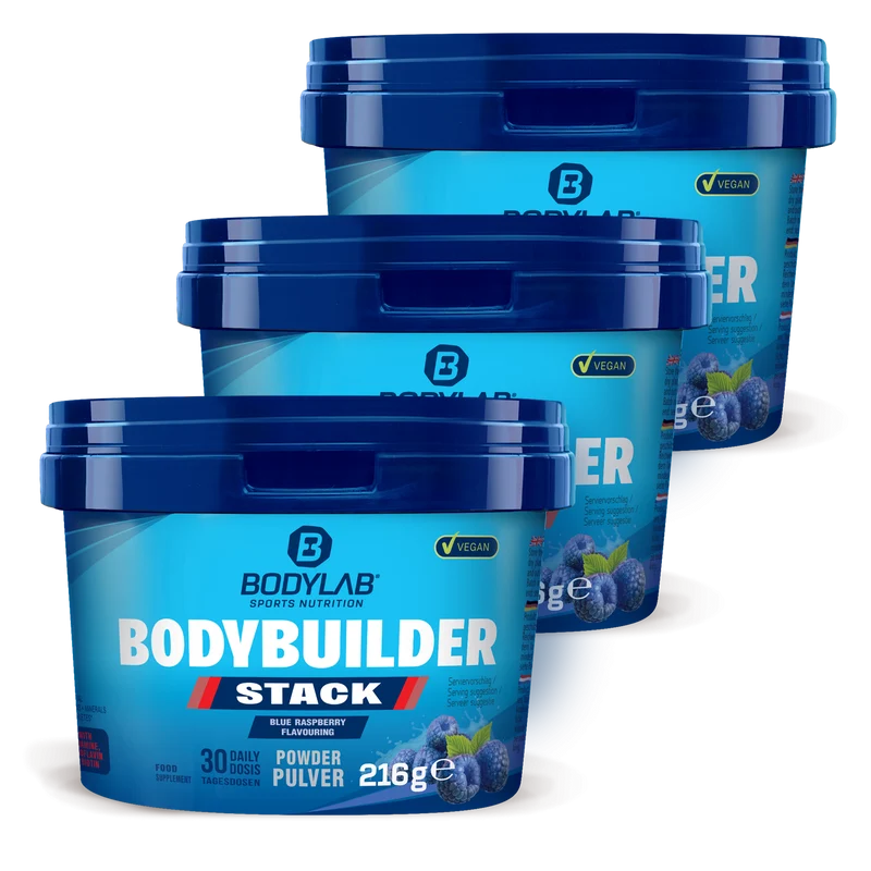 3 x Bodybuilder Stack Powder (je 216g)