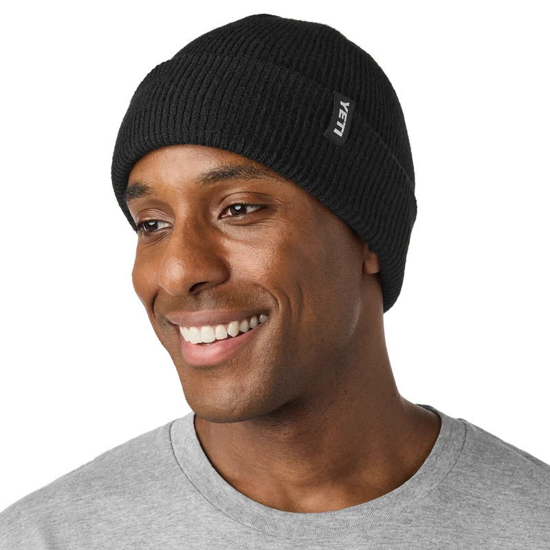 Logo Badge Beanie Mütze BLACK