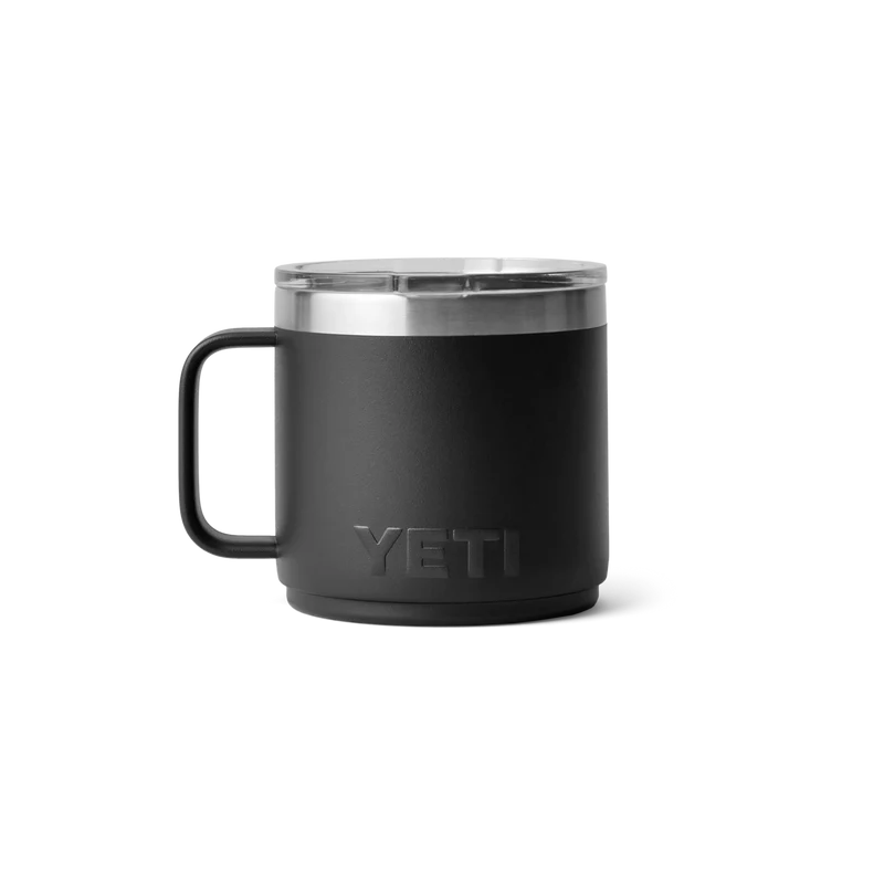 RAMBLER 14 OZ MUG Stapelbare Tasse mit Keramikbeschichtung BLACK
