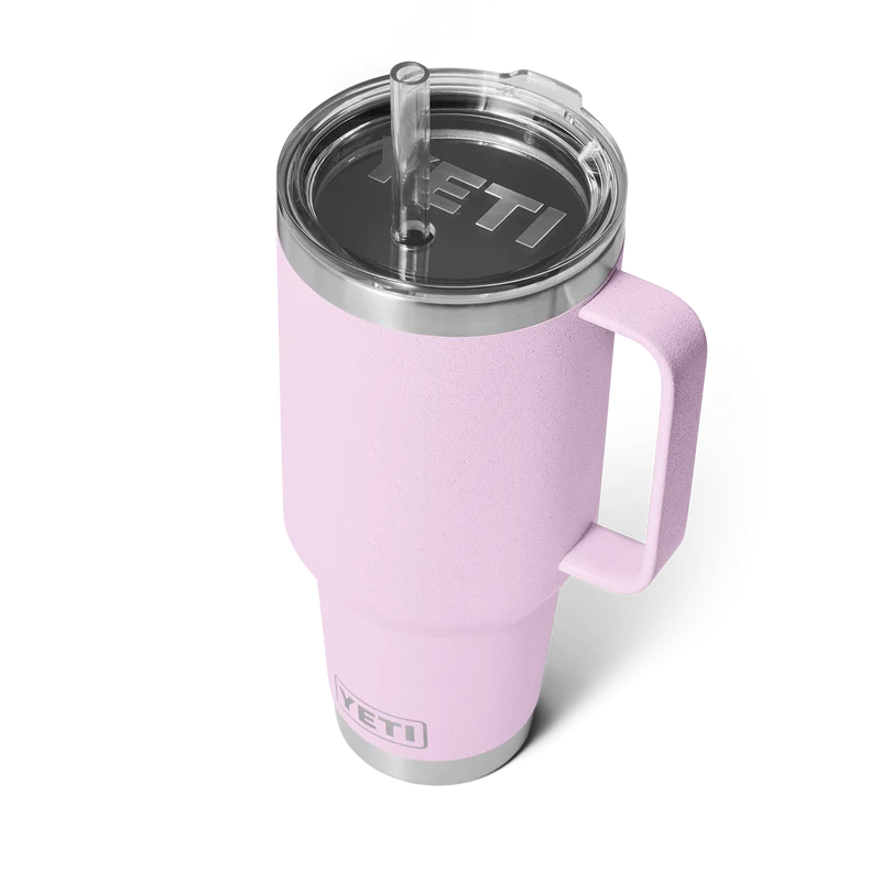 RAMBLER 42 OZ STRAW MUG Trinkbecher CHERRY BLOSSOM