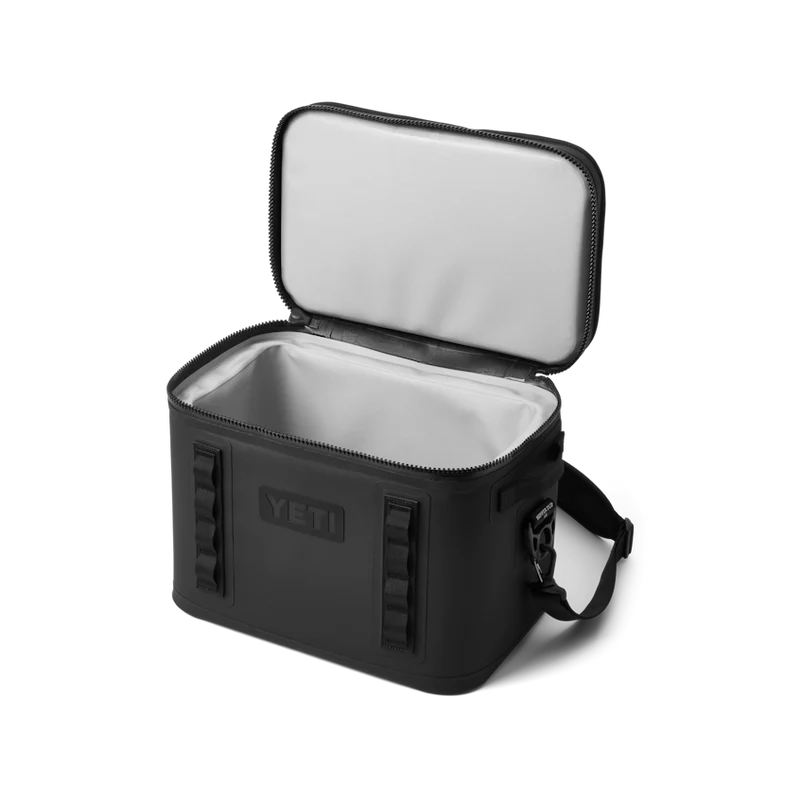 HOPPER FLIP 18 Klassische Kühltasche groß mit Schulter Gurt BLACK
