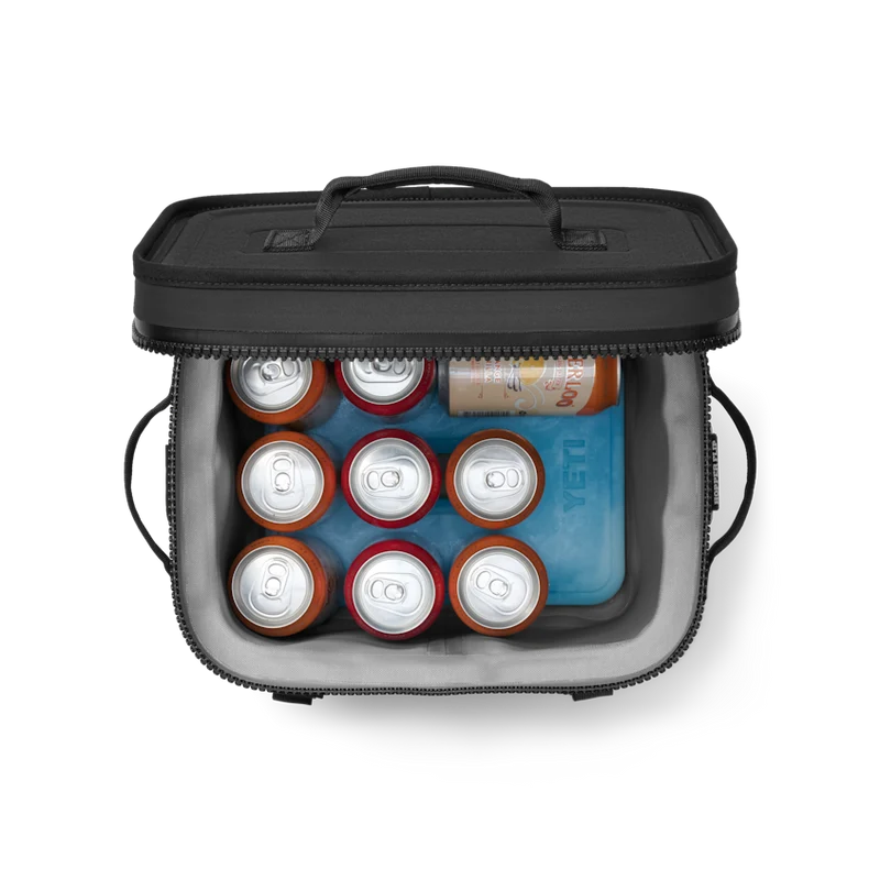 HOPPER FLIP 12 Klassische Kühltasche Top Seller mit Schulter Gurt BLACK