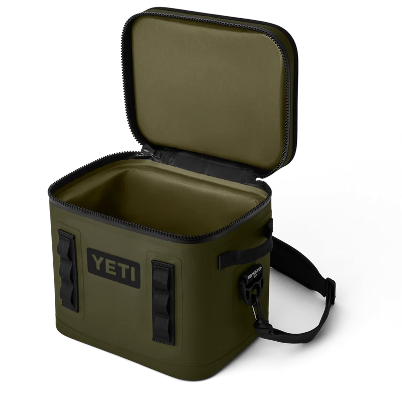 HOPPER FLIP 12 Klassische Kühltasche Top Seller mit Schulter Gurt OLIVE