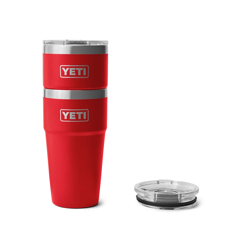 RAMBLER 20 OZ STACKABLE CUP Stapelbarer Becher RESCUE RED