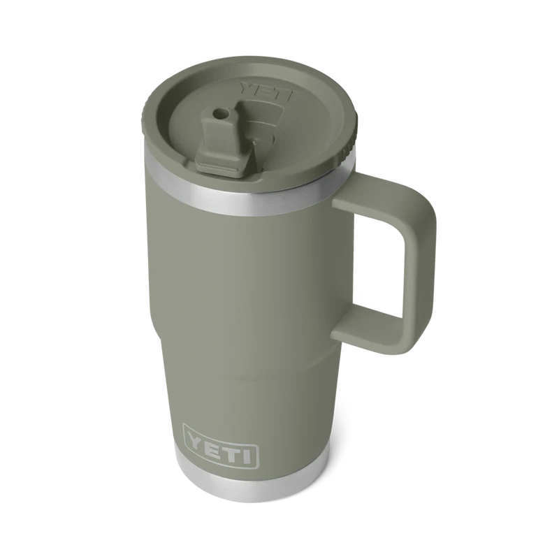 RAMBLER 20 OZ TRAVEL STRAW MUG Reisebecher PAMPA GREEN