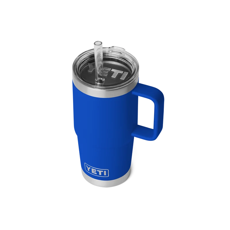 RAMBLER 25 OZ STRAW MUG Trinkbecher ROYAL BLUE